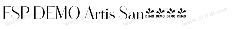 FSP DEMO Artis San字体转换 FSP DEMO Artis San字体转换